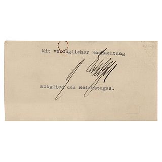 Matthias Erzberger Signature