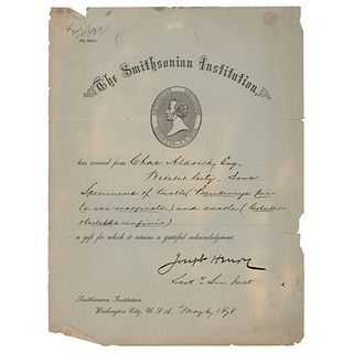 Joseph Henry Document Signed