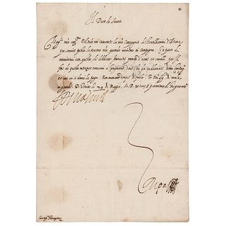 Charles Emmanuel I, Duke of Savoy Document Signed