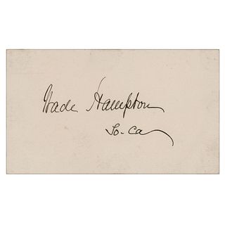 Wade Hampton Signature