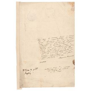 Alexander von Humboldt Autograph Letter Signed