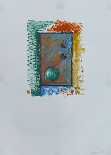 Italo Scanga ''Untitled'' (Fruit) 1989 Monotype