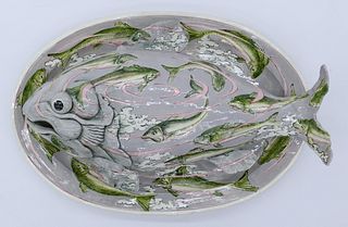 Patti Warashina ''Fish Tag'' 1973 Ceramic