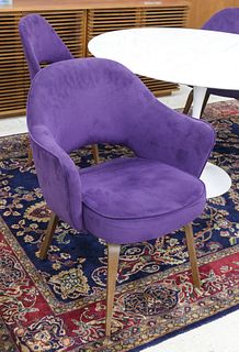 Set 4 Saarinen for Knoll Purple Dining Chairs