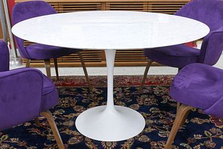 Saarinen for Knoll Marble Tulip Dinette Table