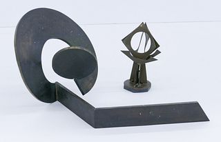 2pc Charles Smith ''Maquettes'' Steel Sculptures