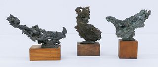 3pc Charles Smith ''Wax Form'' Bronze Sculptures