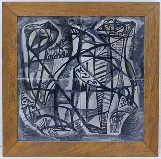 Margaret Tomkins & James Fitzgerald ''Abstract'' Tile