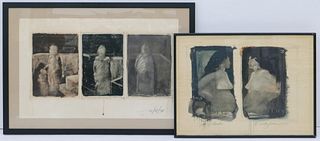 2pc R. Allen Jensen ''Figure Paintings'' 1970 Mixed