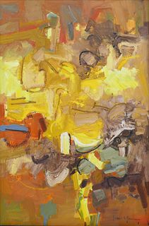 John Chin Young ''Untitled'' (Abstraction) Oil