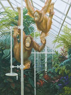 Pat Fridell ''Orangutangs'' Acrylic