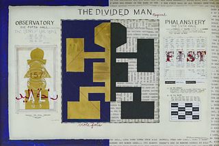 Dennis Evans ''The Divided Man'' 1986 Mixed Media