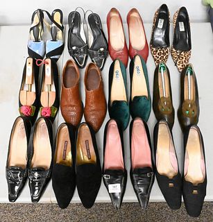 12 Pairs of Women's Shoes, to include Toda, Galo, Rene Mancini, etc.