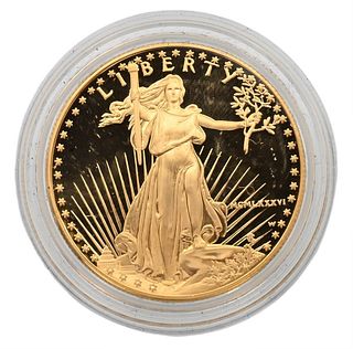 One 1986 Proof, 1 oz. American Gold Eagle.
