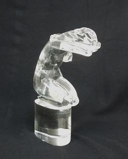 Loredano Rosin Glass Sculpture, Kneeling Nude.