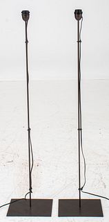 Christian Liaigre "Acier" Floor Lamps. Pair