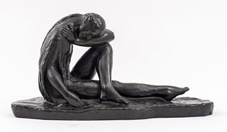 Post-Impressionist Nude Bronze Sculpture