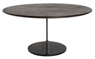 Contemporary Wood & Metal Center Table