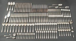 Whiting Sterling "Mandarin" Flatware, 154 Pieces