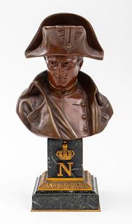 Pinedo French Bronze Bust of Napoleon