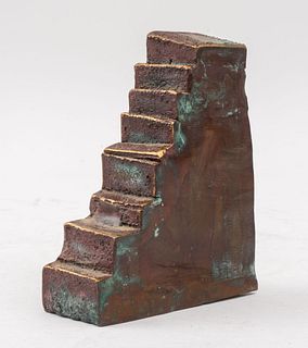 Esther Fuhrman Bronze Staircase Sculpture