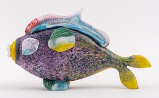 Jean-Claude Novaro Art Glass Fish