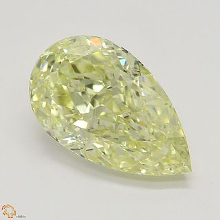 2.15 ct, Natural Fancy Light Yellow Even Color, VVS1, Pear cut Diamond (GIA Graded), Appraised Value: $51,500 