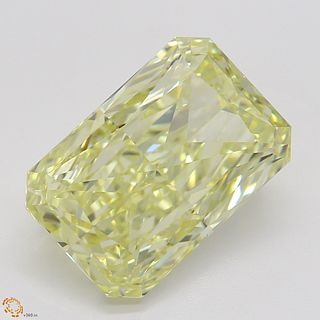 3.34 ct, Natural Fancy Yellow Even Color, VVS2, Radiant cut Diamond (GIA Graded), Appraised Value: $140,200 