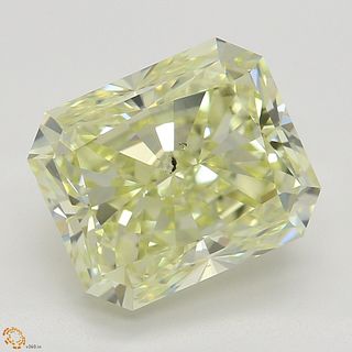 3.01 ct, Natural Fancy Light Yellow Even Color, SI1, Radiant cut Diamond (GIA Graded), Appraised Value: $42,700 