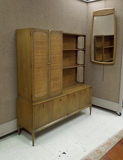 Modernist Sideboard / Bookcase and a Mirror.