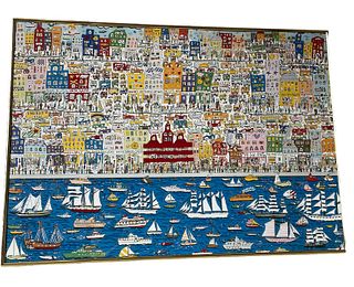JAMES RIZZI Print Titled "On The Waterfront" 