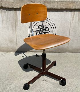 Danish Mid Century Desk Chair by KEVI 