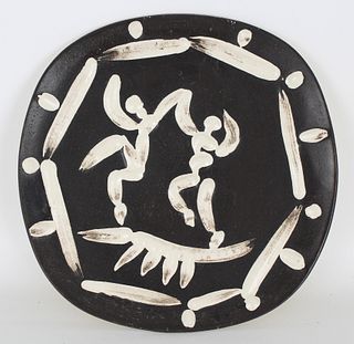 Picasso, Madoura 'Two Dancers" Ceramic Plate