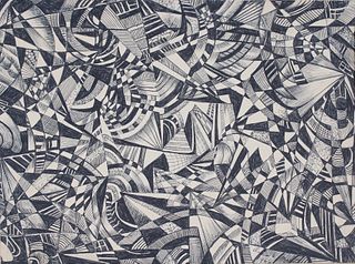 Anna Elkan Meltzer (NY, 1896 - 1975) 1962 Abstract