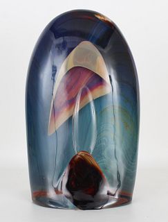 Dino Rosin (B. 1948) Art Glass Sculpture