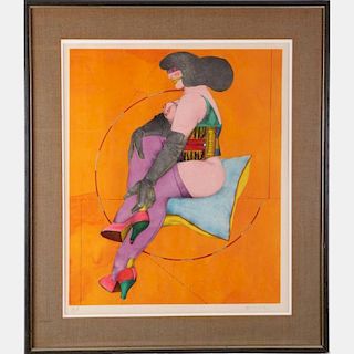 Richard Lindner (1901-1978) Circle and Pillow, from the Afternoon Series, Lithograph,