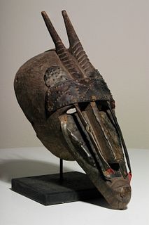 Warka Ppl Metal Covered Mask - West Africa