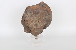 Italian Terra Cotta Fragment of Christ Child Bust