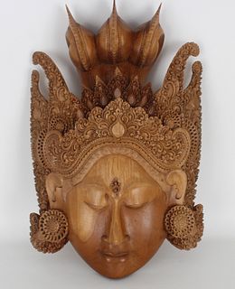Bali, Suar Wood Carved Mask