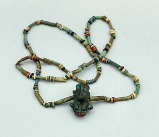 Egyptian Faience Bead Necklace - ca. 664 - 332 BC