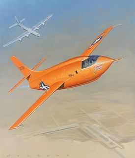 Jack Fellows (B. 1941) "1947 Bell X-1" Original