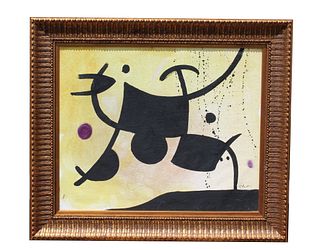 After Miro, Abstract Painting