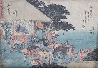 Hiroshige, Antique Japanese Woodblock Print