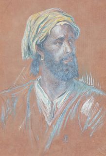 Signed, Orientalist Portrait of a Man