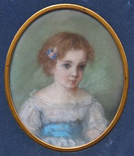 Leon Caillot Portrait of Little Girl