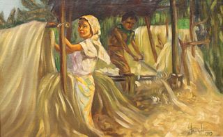 Filipino School, Painting of Workers