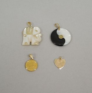 (4) Gold Charms.