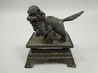 Chinese Liao / Jin style Bronze Lion Figure.