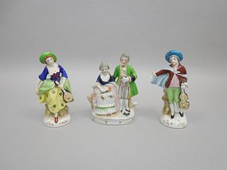 (3) Occupied Japan Porcelain Figures.