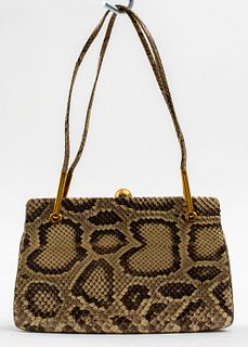 Judith Leiber Snakeskin Purse / Handbag